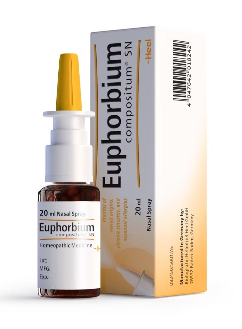 Euphorbium Compositum Nasal Spray, Natural Homeopathic Remedy 20ml